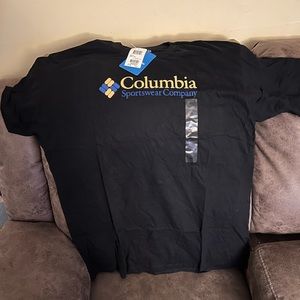 Columbia T-Shirt Color:Black Size:XXL